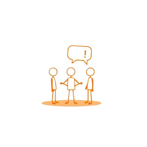 Illustration: Menschen tauschen sich aus